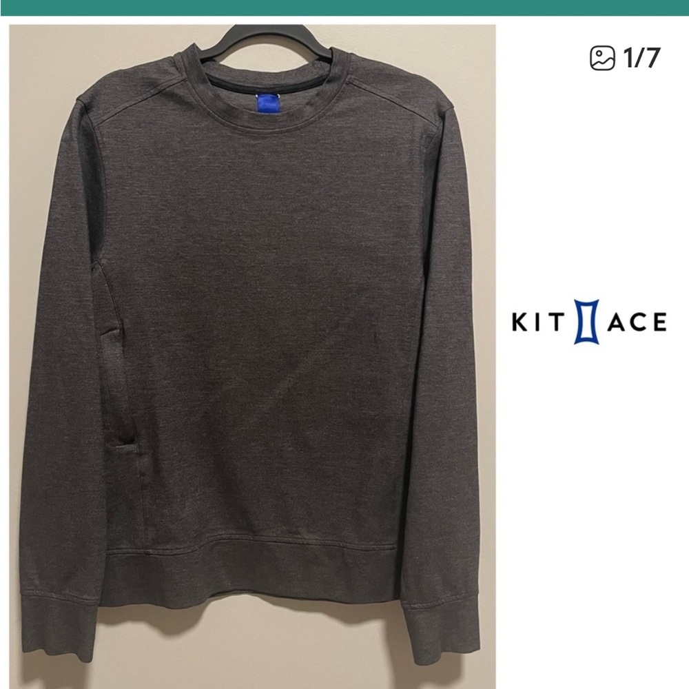 Kit & Ace Crew Neck Sweatshirt in Dark Grey